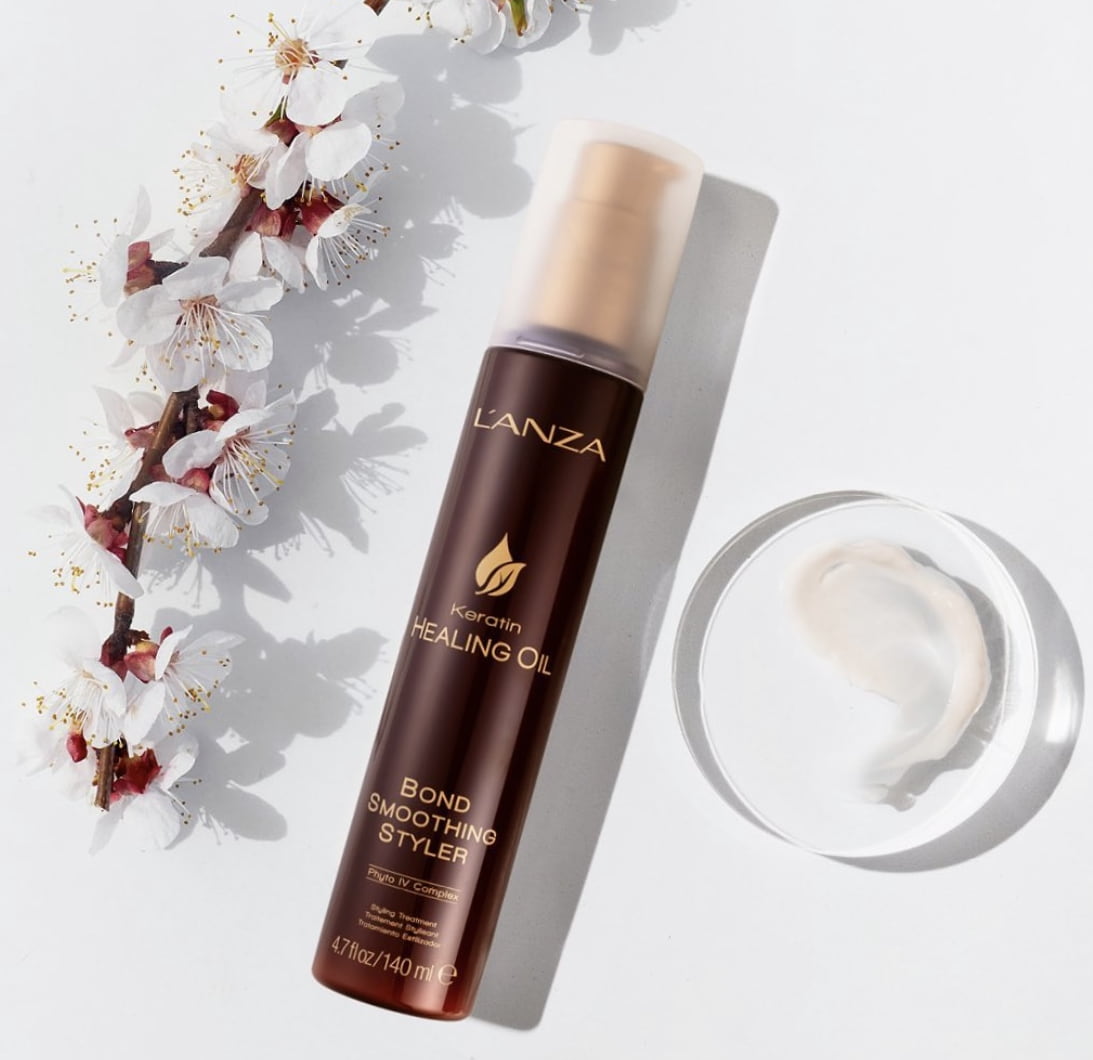 Крем-догляд для стайлингу LʼANZA Keratin Healing Oil Bond Smoothing Styler, 140 ml - 2